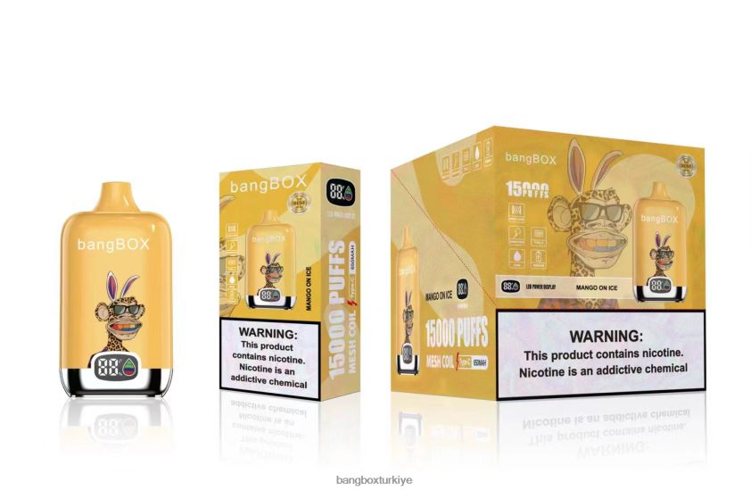 Bang Box Flavors - Bang Box 15000 nefes J4H2N448 buz üzerinde mango