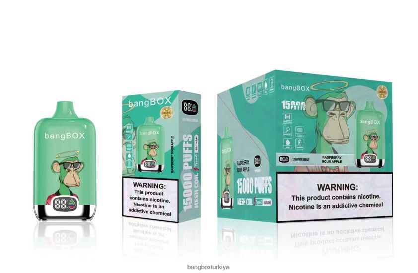 Bang Box Vape Flavors - Bang Box 15000 nefes J4H2N442 ahududu ekşi elma