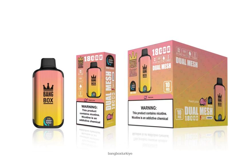 Bang Box Vape Flavors - Bang Box 18000 nefes J4H2N491 şeftali suyu