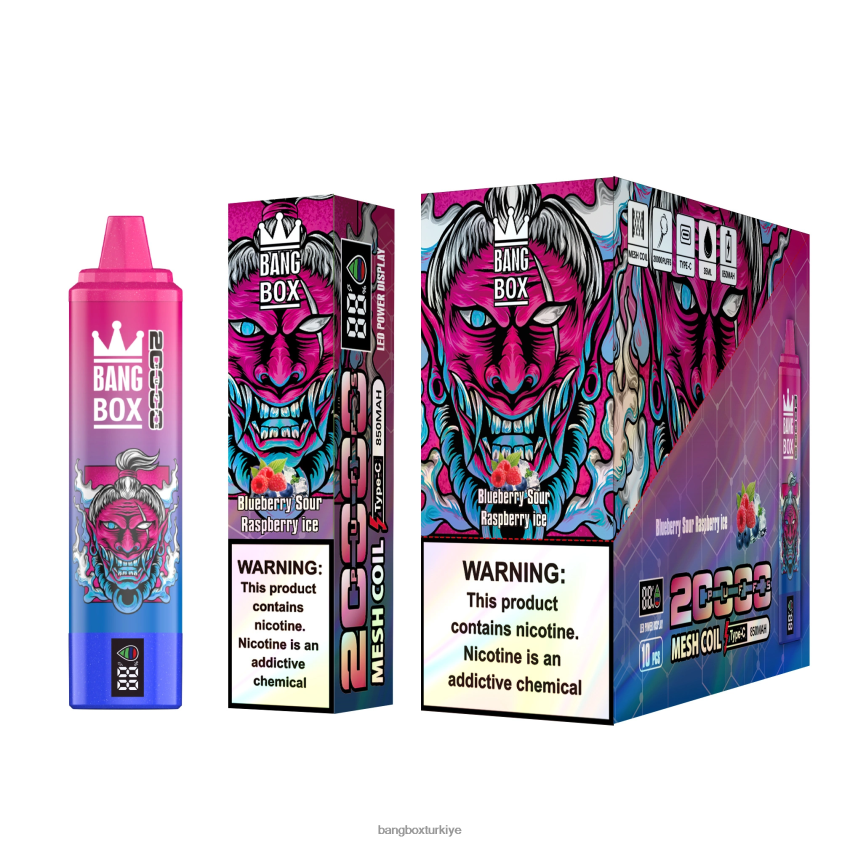 Bang Box Flavors - Bang Box 20000 nefeslik akıllı ekran J4H2N455 yaban mersini ekşi ahududu buz