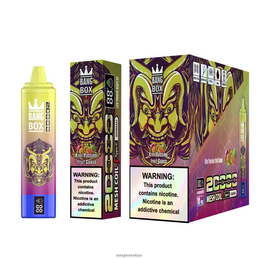 Bang Box Turkiye - Bang Box 20000 nefeslik akıllı ekran J4H2N450 kivi çarkıfelek meyvesi guava