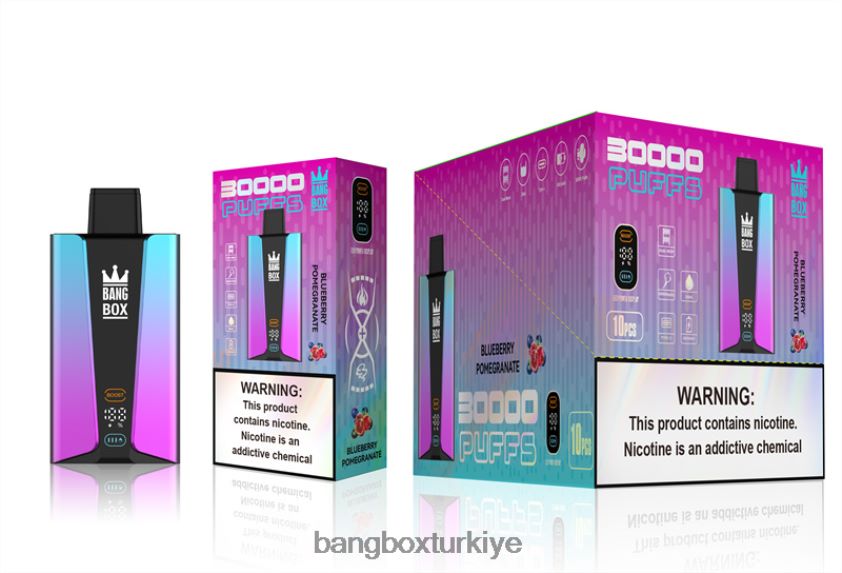 Bang Box Vape - Bang Box 30000 nefes akıllı ekran J4H2N480 yaban mersinli nar