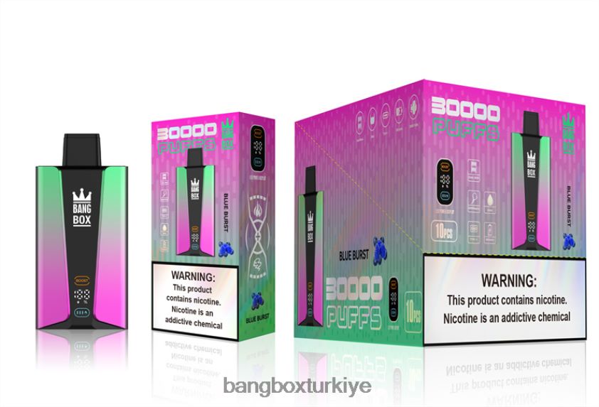 Bang Box Vape Price - Bang Box 30000 nefes akıllı ekran J4H2N482 mavi patlama