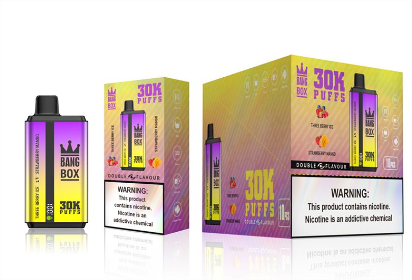 Bang Box Price - Bang Box 30000 puf çift tat J4H2N467 üç meyveli buz ve çilekli mango