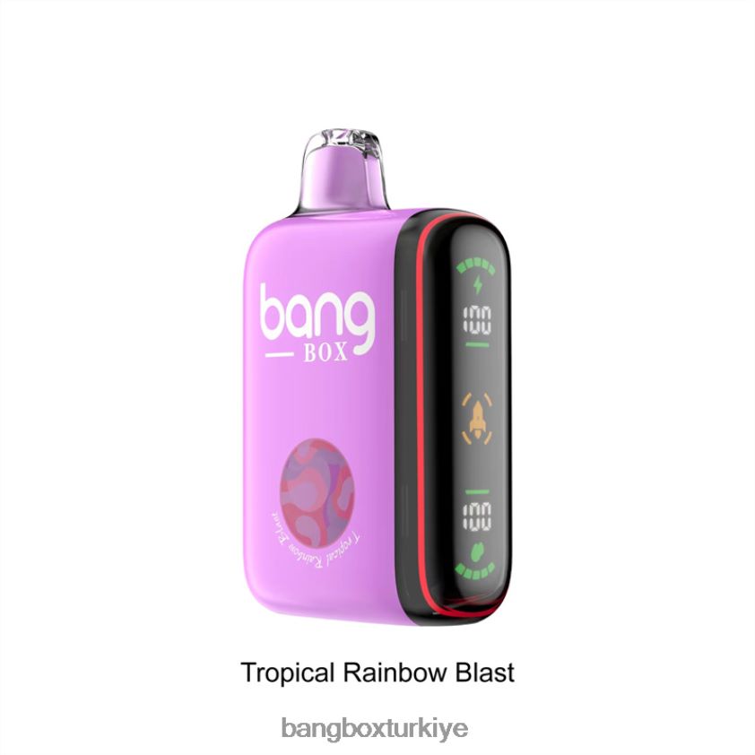 Bang Box Turkiye - Bang Box 9000-18000 ponponlu akıllı güç göstergesi J4H2N436 tropikal gökkuşağı patlaması
