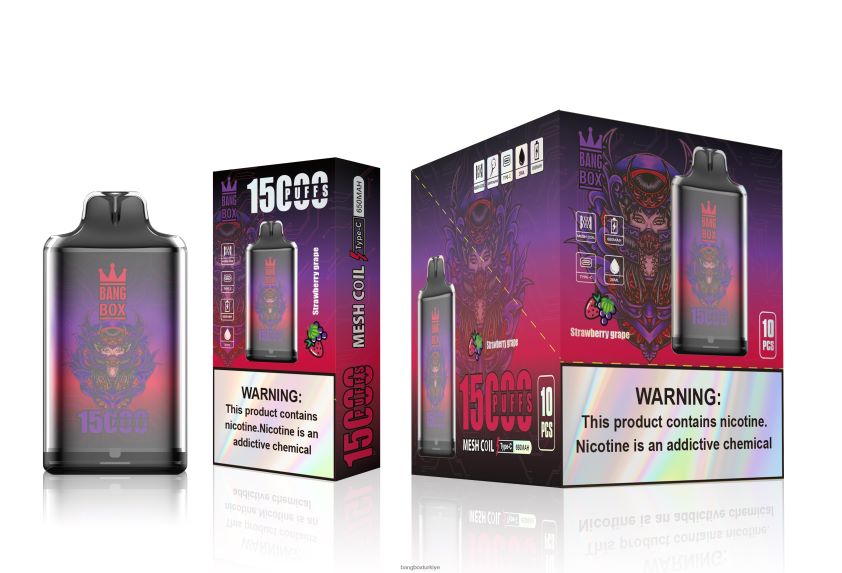 Bang Box Flavors - Bang Box s1-15000 ponponlar J4H2N4111 çilek üzüm