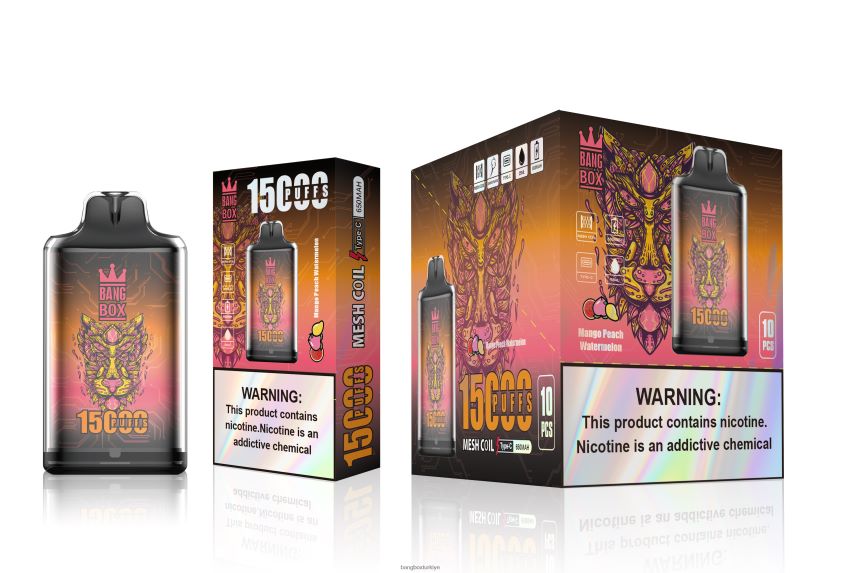 Bang Box Puff - Bang Box s1-15000 ponponlar J4H2N4107 mango şeftali karpuz