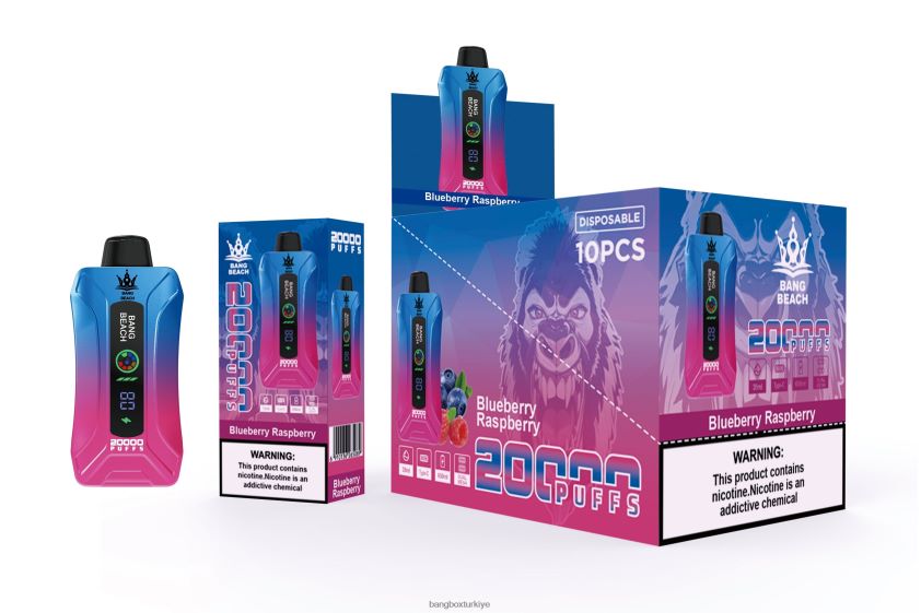 Bang Box Vape Price - Bang Beach 20000 nefes akıllı ekran vape J4H2N412 yaban mersini ahududu