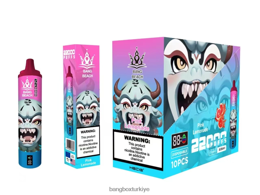 Bang Box Turkiye - Bang Beach 22000 nefeslik akıllı ekran J4H2N415 pembe limonata