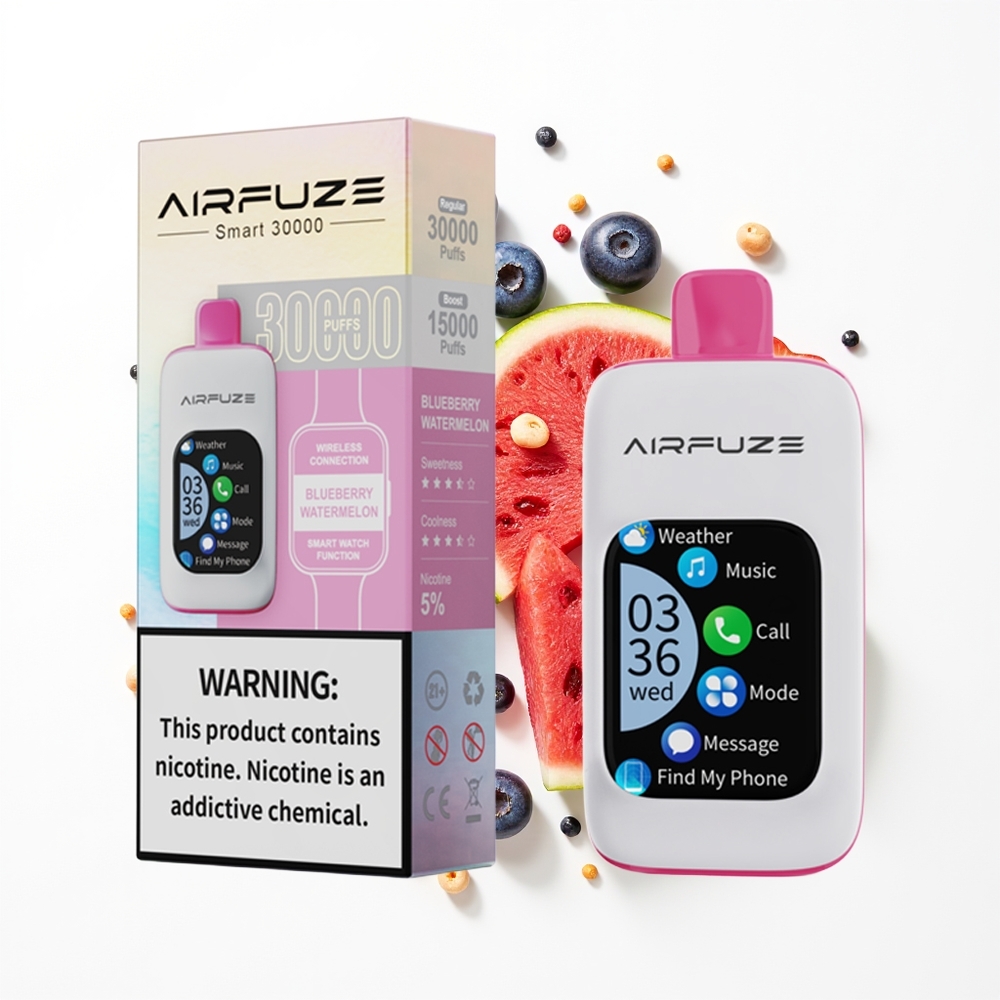 AirFuze Smart 30000 Puffs Yabanmersini Karpuzu Akıllı Dokunmatik Ekran Type-C