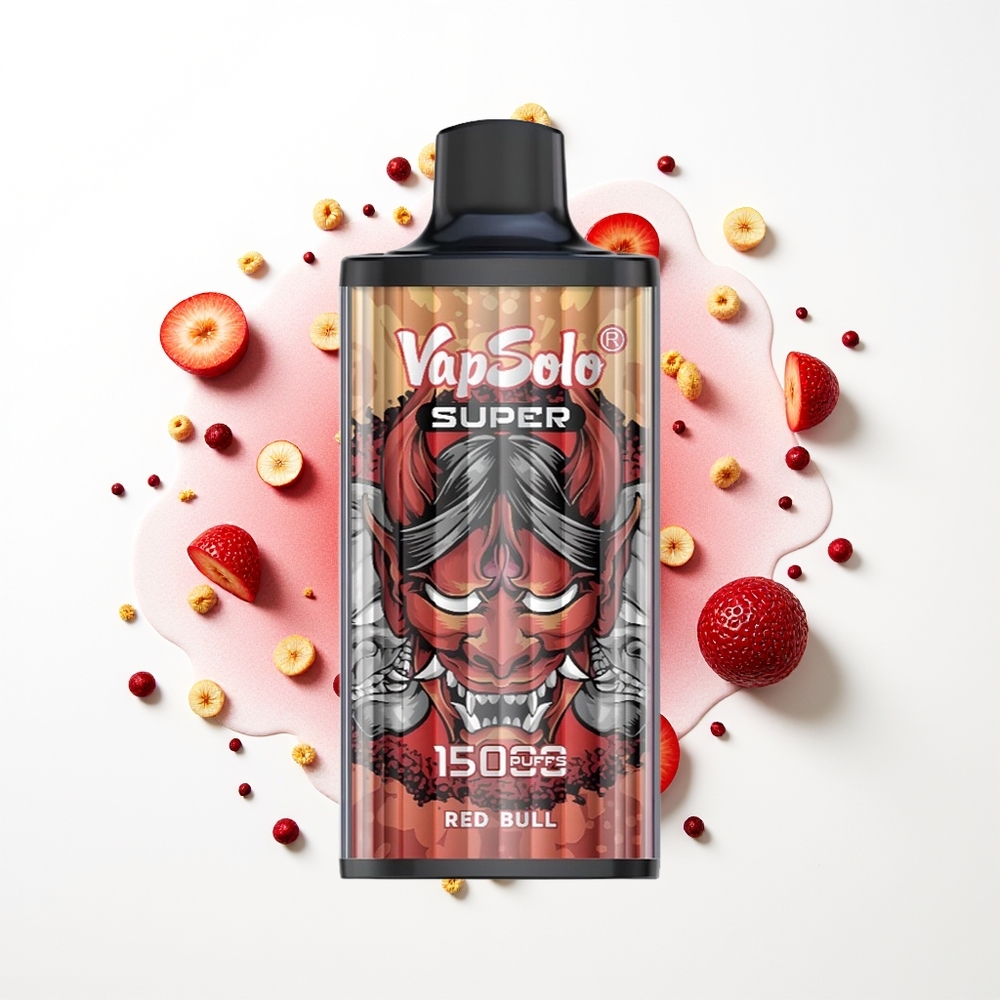 Vapsolo Super 15000 Puffs Kırmızı Boğa Tip-C 850mah