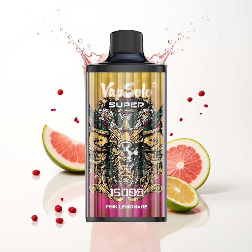 Vapsolo Super 15000 Puffs Süper Pembe Limonata 40ml 850mah Mesh