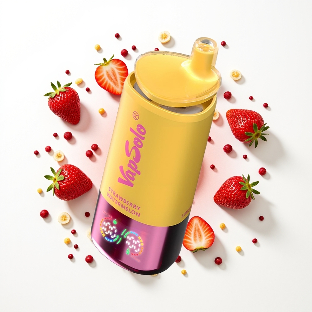 Vapsolo Triple 30000 Puffs Çilek Karpuz & Limon Şeftali 40ml 3 Tank