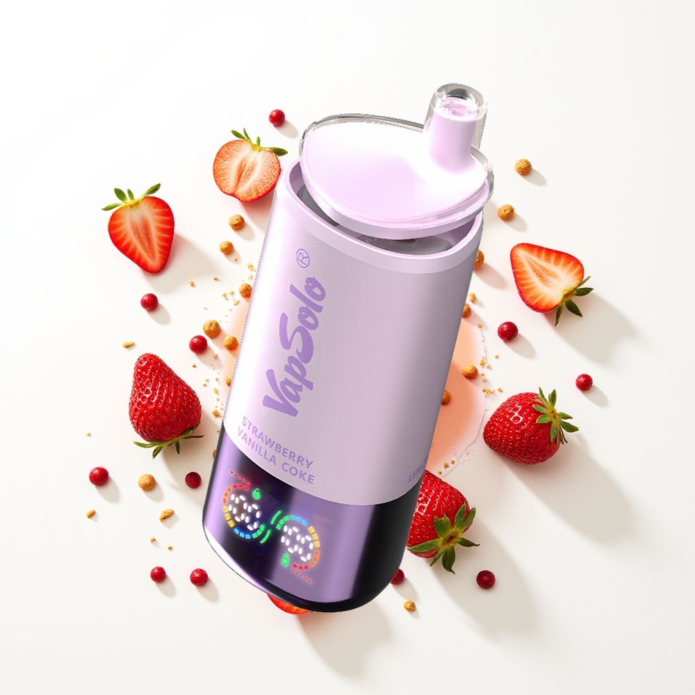 Vapsolo Triple 30000 Puffs Çilek Vanilyalı Kola 40ml Type-C