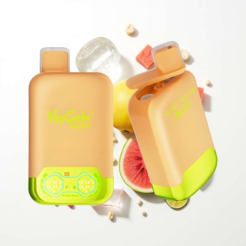 Vapsolo Twins 20000 Puffs Limon Karpuz Buzu & 40ml Çift Tank