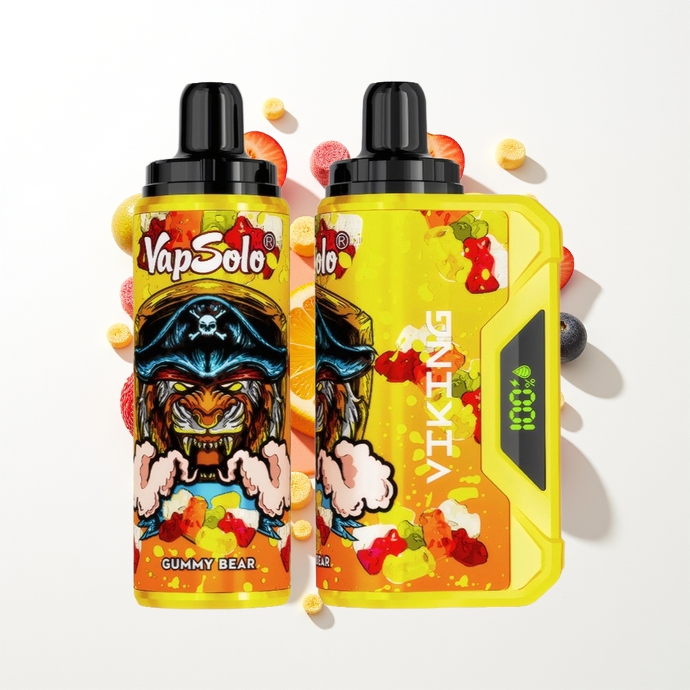 VapSolo VIKING 12000 Puffs Ayıcık Şeker Type-C & LED Ekran