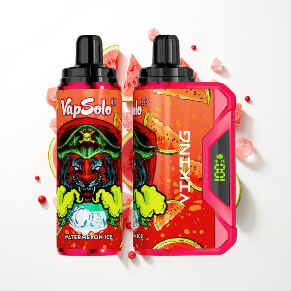 VapSolo VIKING 12000 Puffs Karpuz Buzu Type-C & LED Ekran