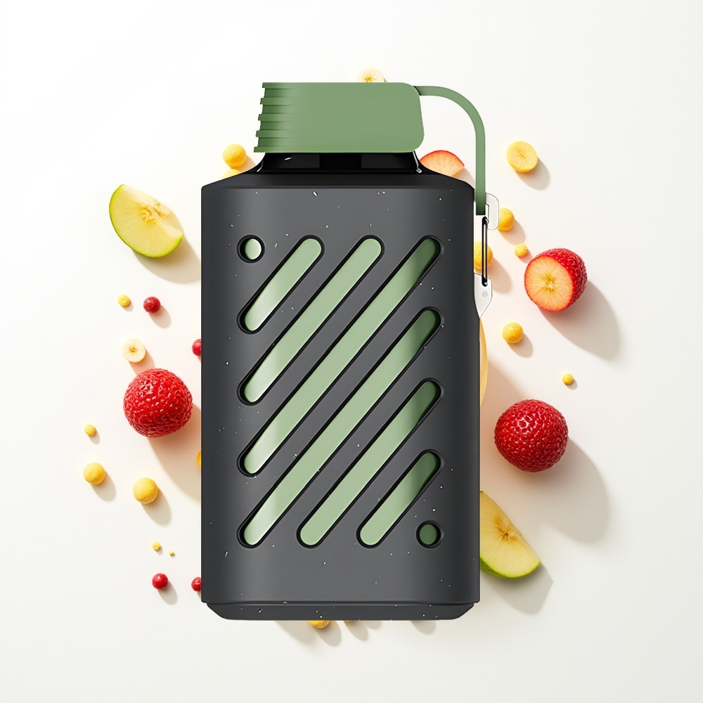 VOZOL GEAR 10000 Puffs Ekşi Elma Buzu - VAMT Örgülü ve Geniş Sıvı Kapasiteli