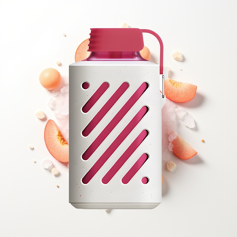 VOZOL GEAR 10000 Puffs Şeftali Buz VAMT Ağızlık ve 20ml Sıvı Kapasitesi