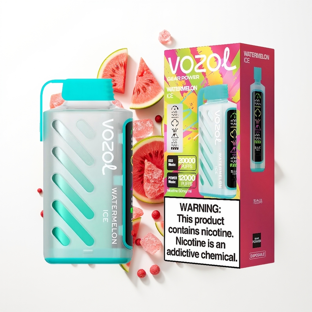 VOZOL Gear Power 20000 Puffs Karpuz Buz Dual Mesh Tam Ekran