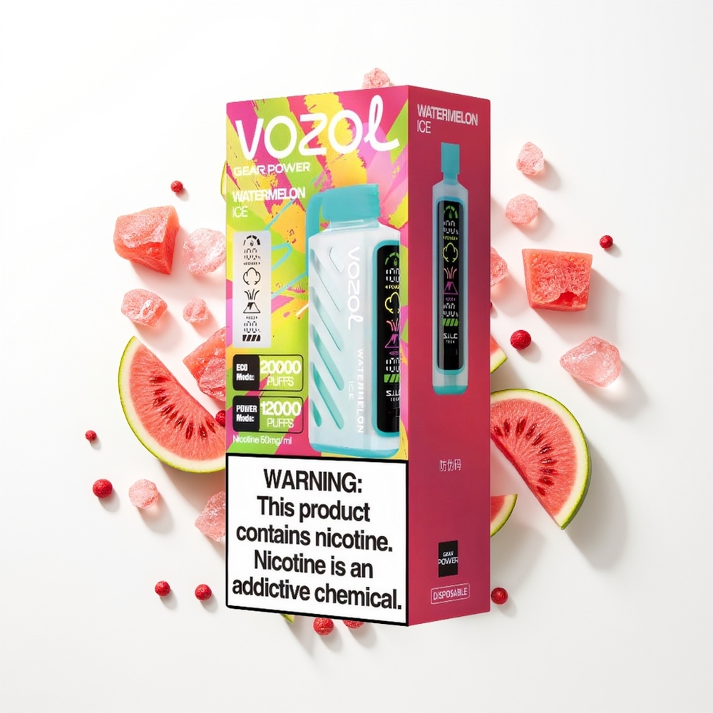 VOZOL Gear Power 20000 Puffs Karpuz Buz Dual Mesh Tam Ekran