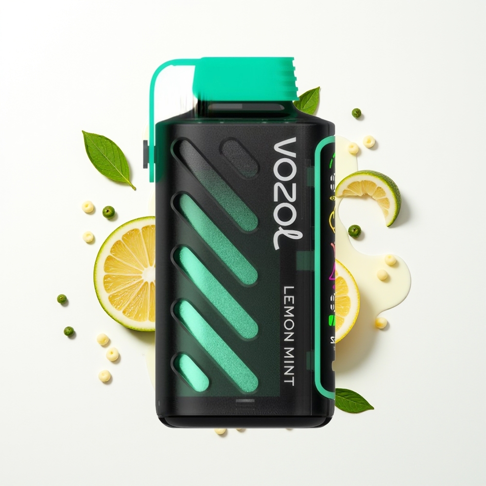 VOZOL Gear Power 20000 Puffs Limon Nane Dual Mesh Ekranlı