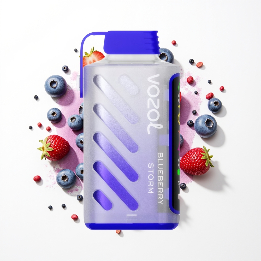 VOZOL Gear Power 20000 Puffs Yabanmersini Fırtınası Dual Mesh Tam Ekran
