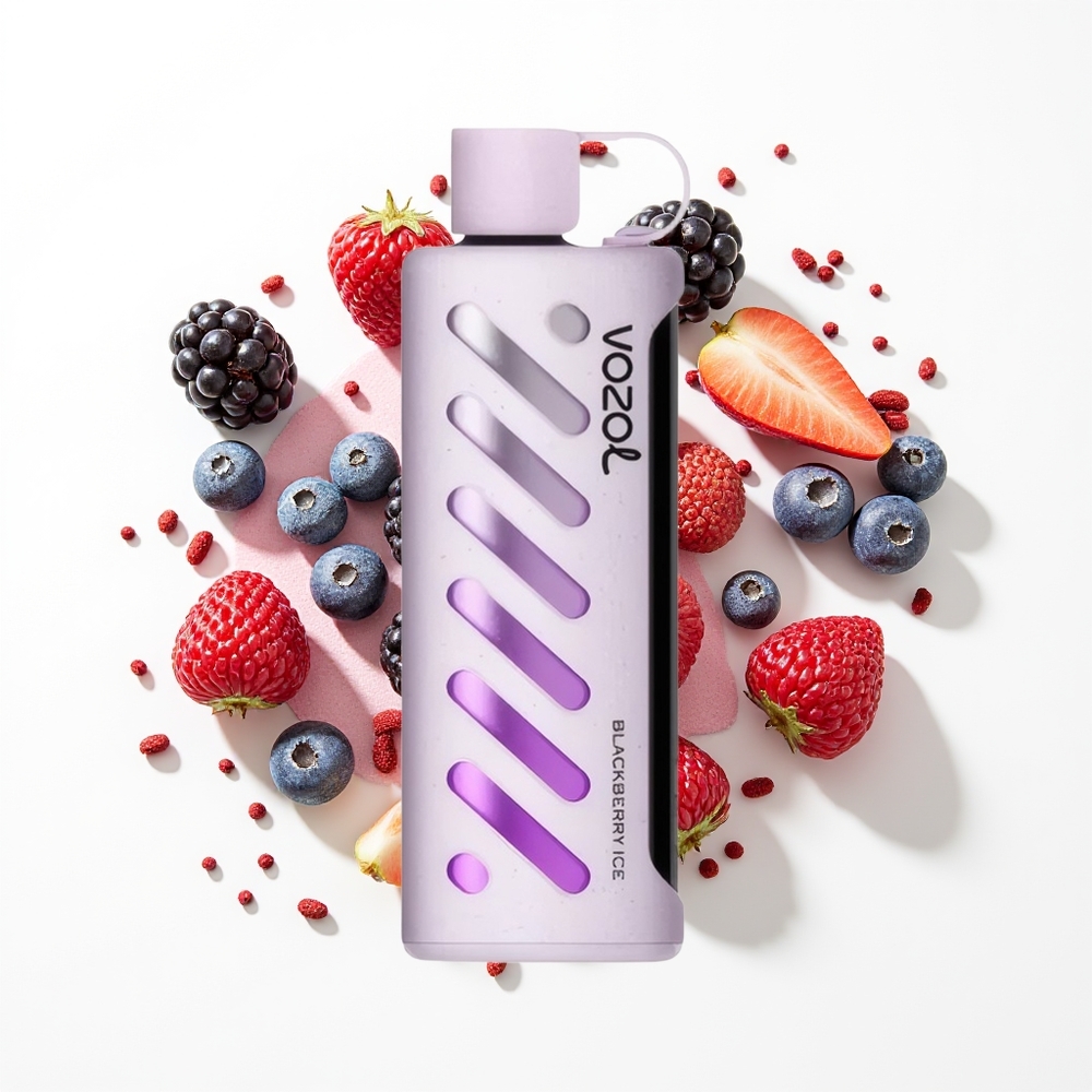 VOZOL Gear Shisha 25000 Puffs Böğürtlen Buz Dual Mesh 5mg/ml