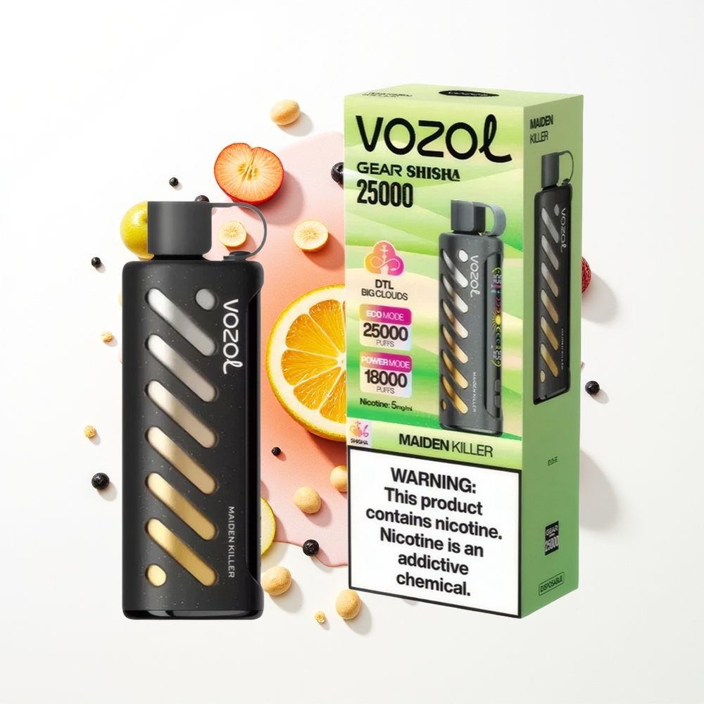 VOZOL Gear Shisha 25000 Puffs Bakire Katili Dual Mesh 5mg
