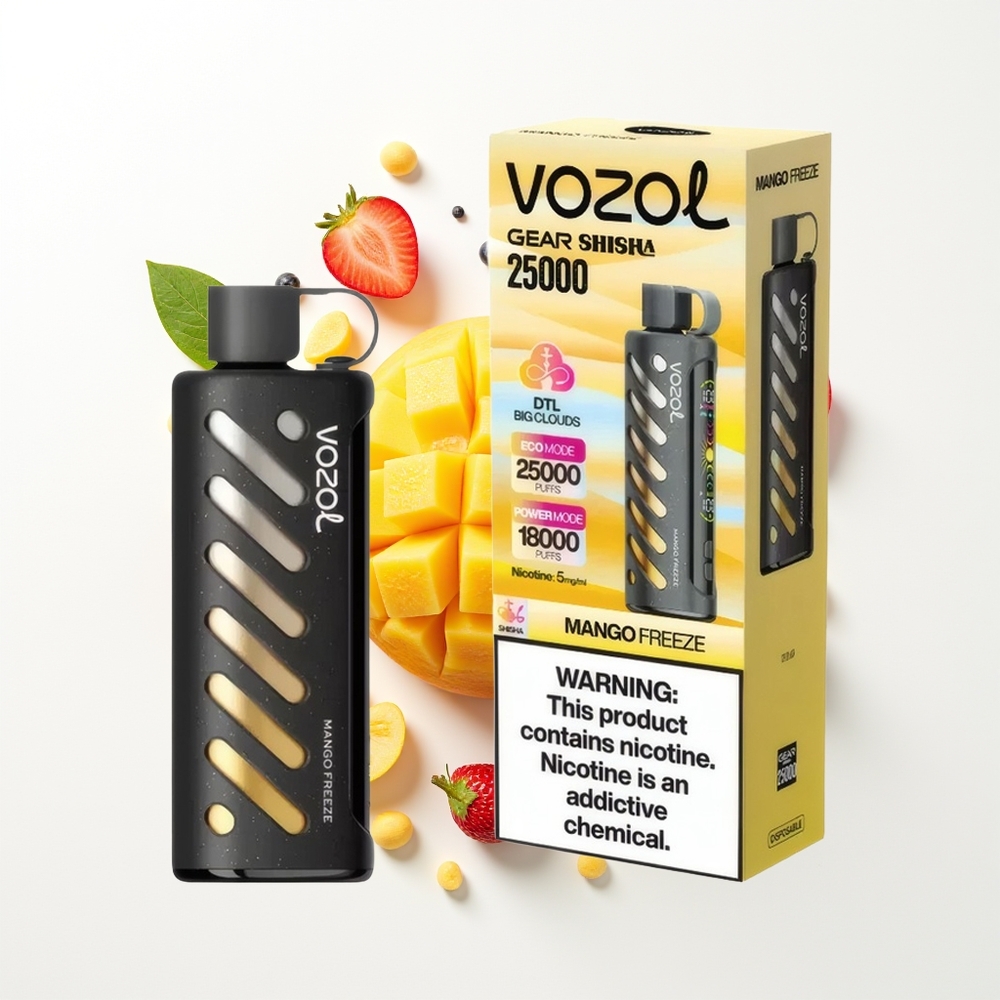 VOZOL Gear Shisha 25000 Puffs Mango Freeze Akıllı Çift Modlu