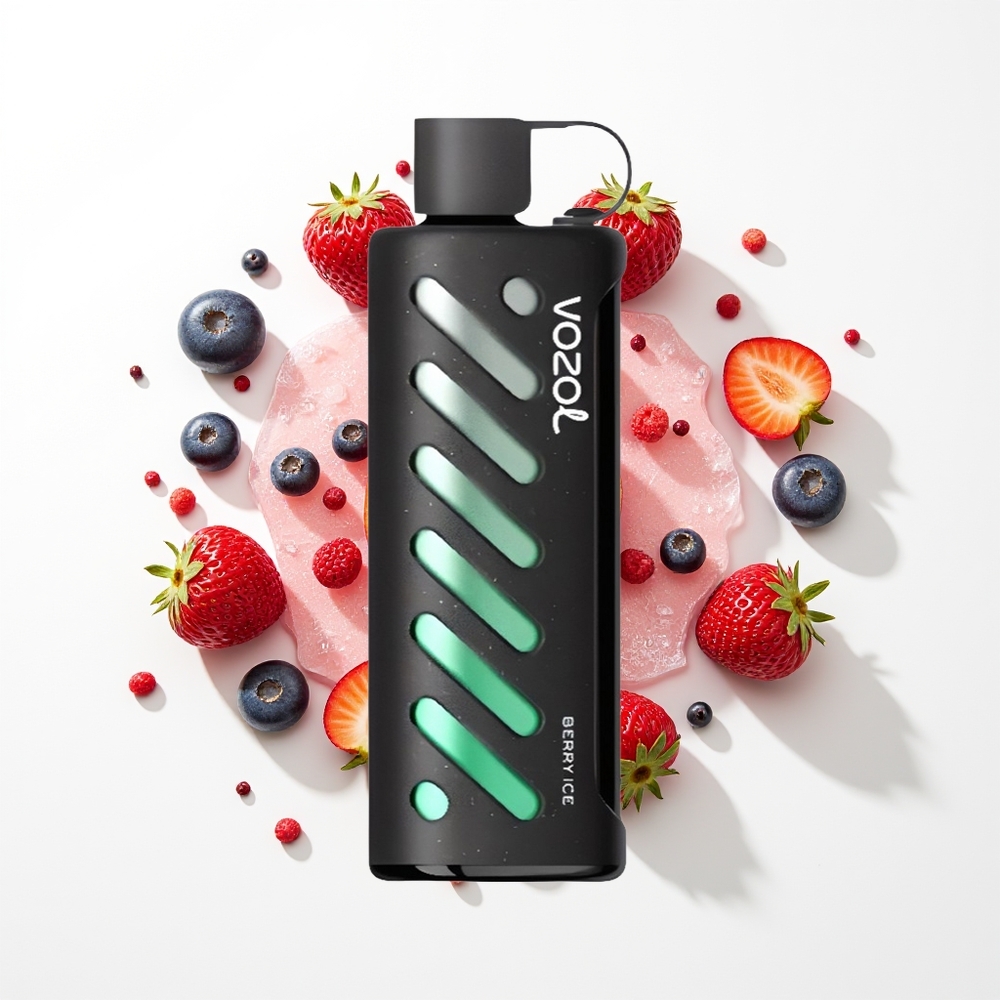 VOZOL Gear Shisha 25000 Puffs Çilek Buzu Akıllı Çift Mod