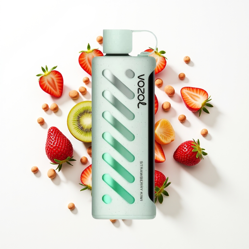 VOZOL Gear Shisha 25000 Puffs Çilek Kivi Aromalı Çift Mesh Akıllı Şişe
