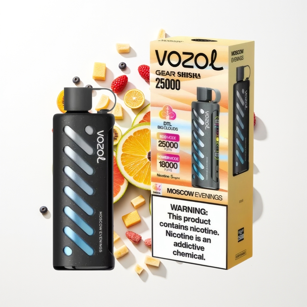 VOZOL Gear Shisha 25000 Puffs İstanbul Akşamları 30 Lezzet Çift Mod