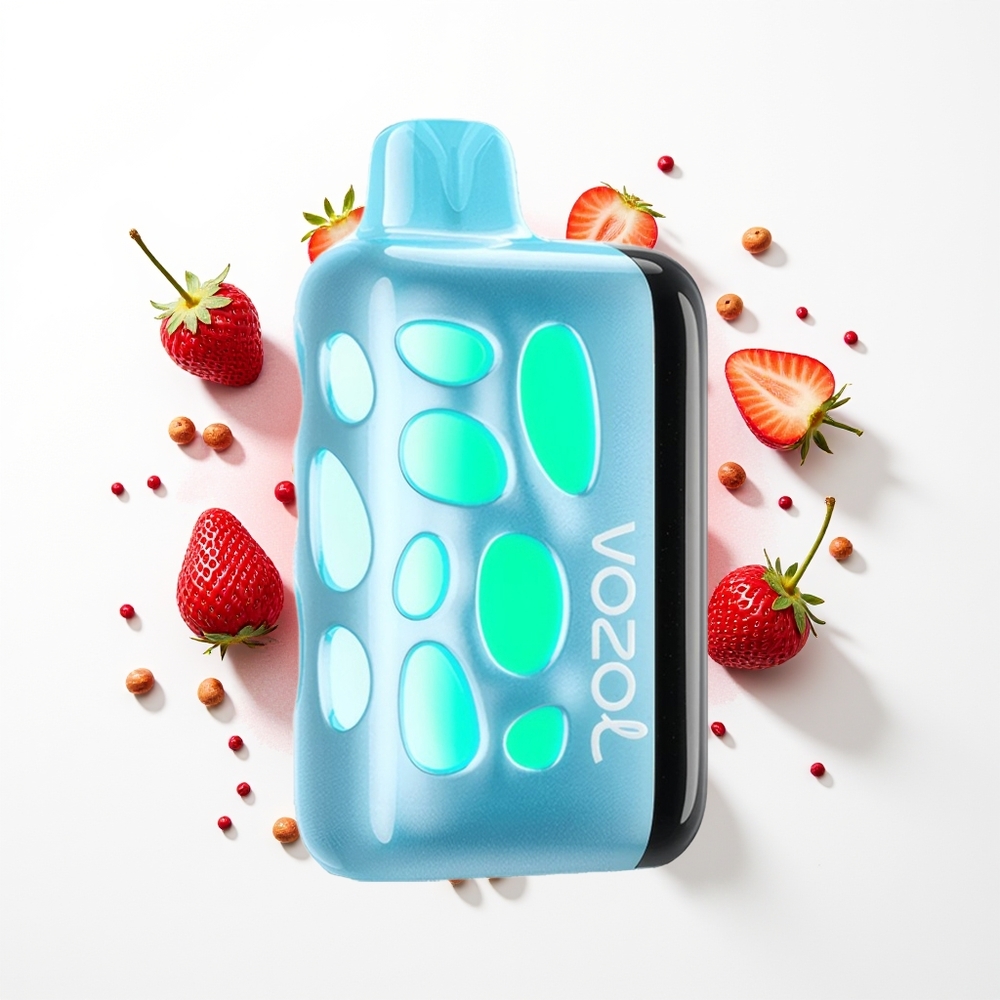 VOZOL RAVE 40000 Puffs Kiraz Çilek Titreşimli Şarj