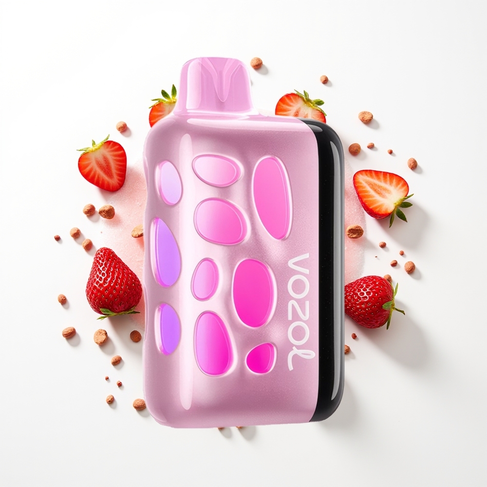 VOZOL RAVE 40000 Puffs Çilek Buz Işık Şarj