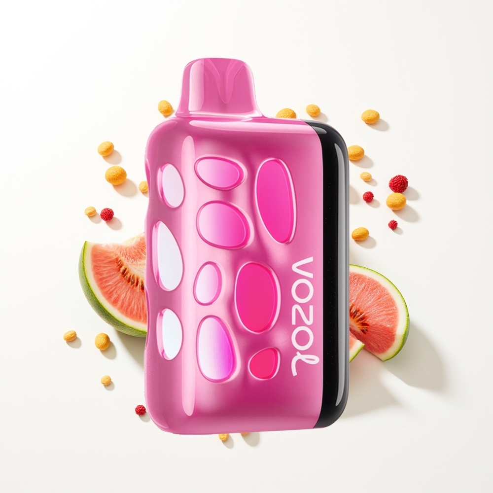 VOZOL RAVE 40000 Puffs Çilek Kavun Şeftali Titreşimli Şarj