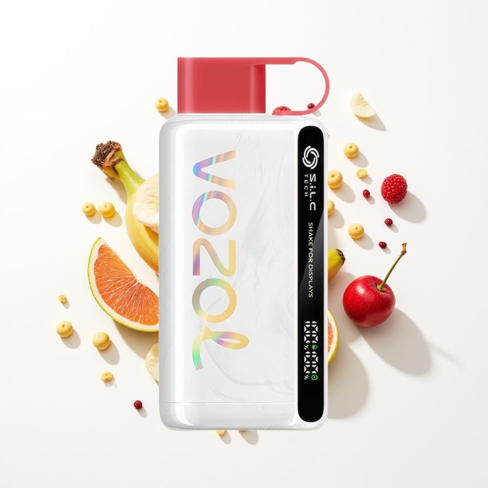 VOZOL STAR 9000/12000 Puffs Ejderha Meyveli Muz Kirazı Sallama Hızlı Şarj