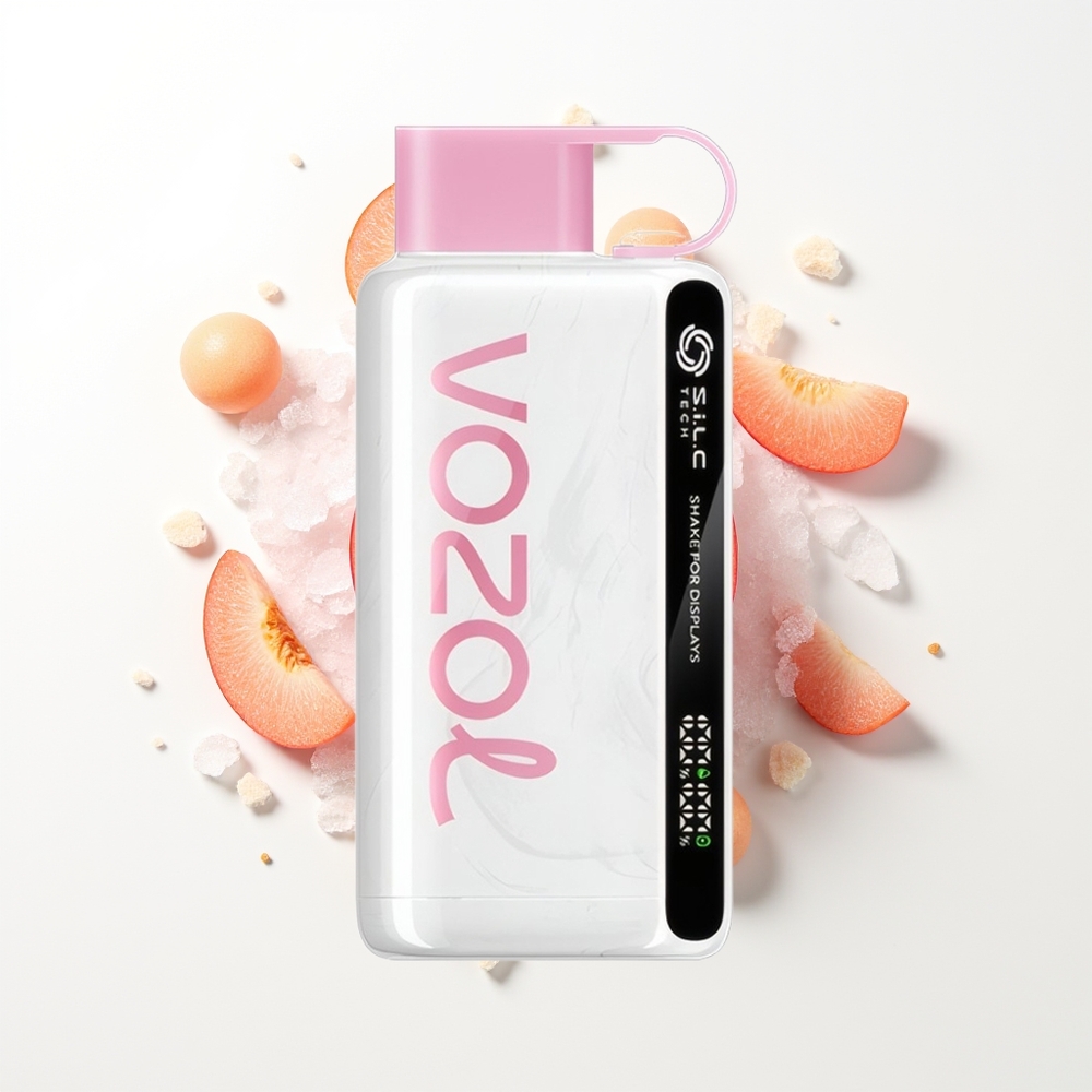 VOZOL STAR 9000/12000 Puffs Şeftali Buz Sallamalı Hızlı Şarj