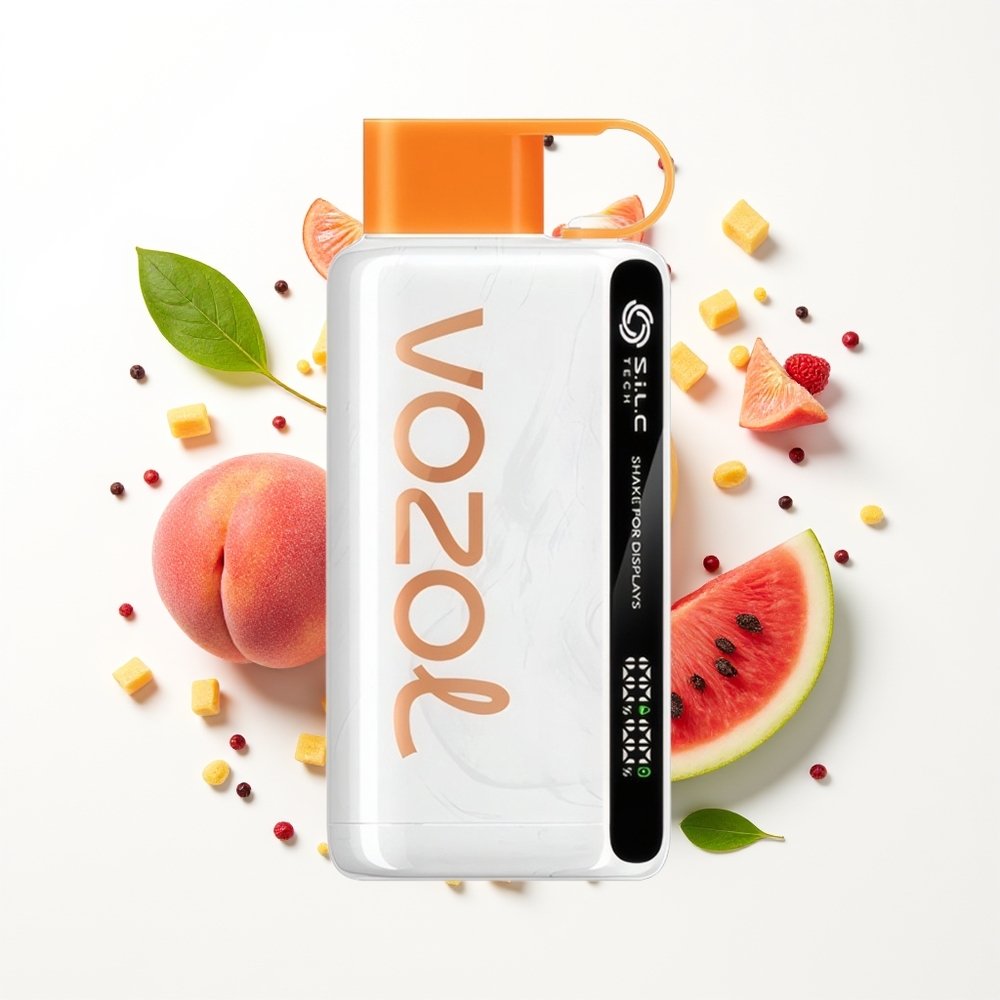 VOZOL STAR 9000/12000 Puffs Şeftali Mango Karpuz Hızlı Şarj Geri Dönüşümlü