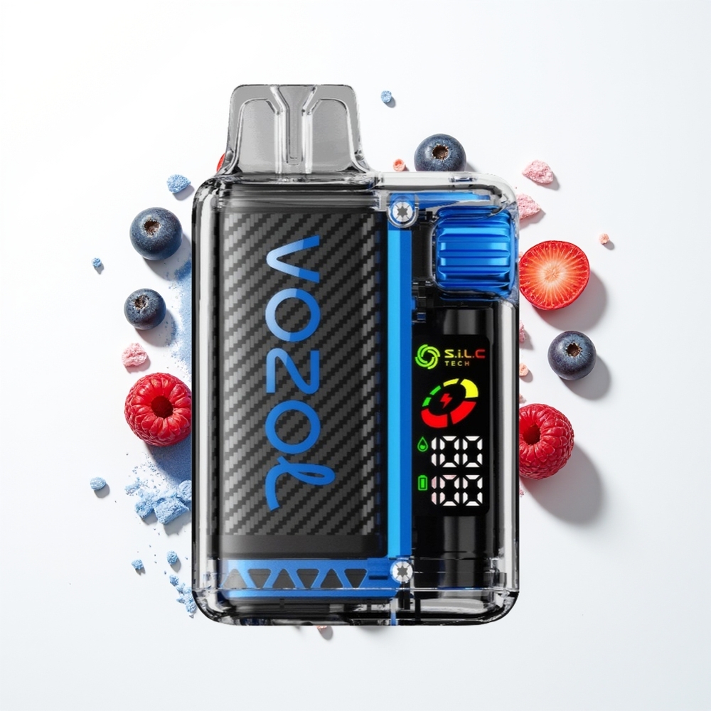 VOZOL Vista 20000 Puffs Mavi Ahududu Buz OLED Ekran ve MCU Çip
